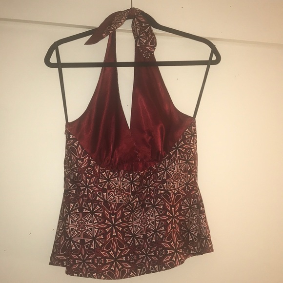 LAUNDRY by Shelli Segal Silk Halter Size S - Picture 3 of 8